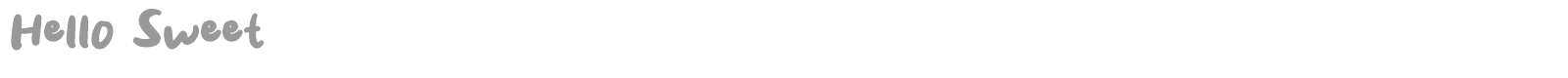 Hello Sweet font preview